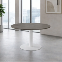 Mesa redonda de reunión Ø110 cm. pie metal | Laoficinaonline