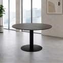 Mesa redonda de reunión Ø110 cm. pie metal | Laoficinaonline