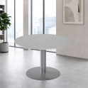 Mesa redonda de reunión Ø110 cm. pie metal | Laoficinaonline