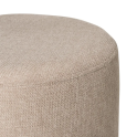 Puf redondo Herman tapizado Ø40 cm con patas metálicas | Laoficinaonline