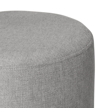 Puf redondo Herman tapizado Ø40 cm con patas metálicas | Laoficinaonline