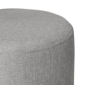 Puf redondo Herman tapizado Ø40 cm con patas metálicas | Laoficinaonline