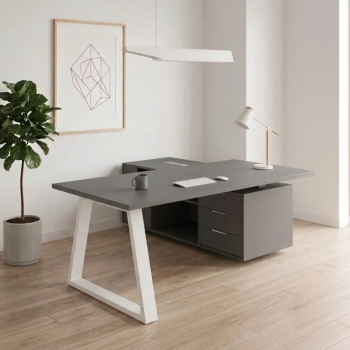 Mesa de despacho Piramid con mueble auxiliar | Laoficinaonline