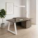 Mesa de despacho Piramid con mueble auxiliar | Laoficinaonline