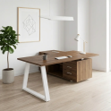 Mesa de despacho Piramid con mueble auxiliar | Laoficinaonline