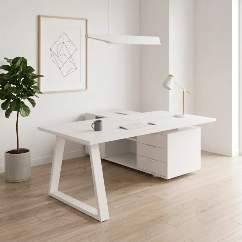 Mesa de despacho Piramid con mueble auxiliar | Laoficinaonline