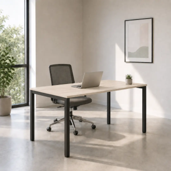 Mesa de trabajo y oficina Flink de Kesta. Con acabado en melamina