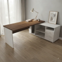 Mesa de despacho Hebe con mueble auxiliar | Laoficinaonline