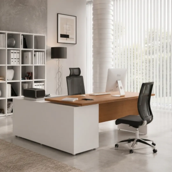Mesa de despacho Hebe con mueble auxiliar | Laoficinaonline