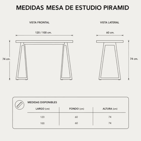 Mesa de estudio Piramid