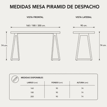 Mesa de despacho Piramid | Laoficinaonline