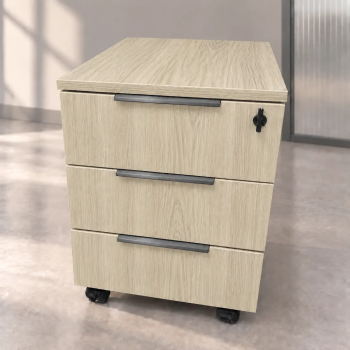 Cajonera 3 cajones con ruedas y cerradura para oficina | Laoficinaonline
