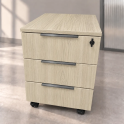 Cajonera 3 cajones con ruedas y cerradura para oficina | Laoficinaonline