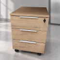 Cajonera 3 cajones con ruedas y cerradura para oficina | Laoficinaonline