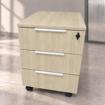 Cajonera 3 cajones con ruedas y cerradura para oficina | Laoficinaonline