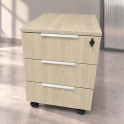 Cajonera 3 cajones con ruedas y cerradura para oficina | Laoficinaonline