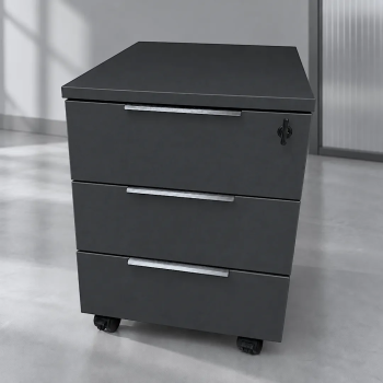 Cajonera 3 cajones con ruedas y cerradura para oficina | Laoficinaonline