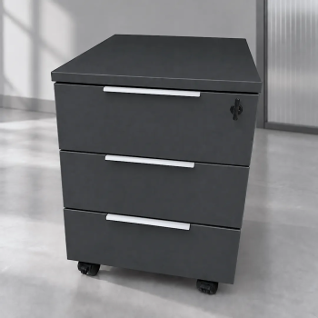 Cajonera 3 cajones con ruedas y cerradura para oficina | Laoficinaonline
