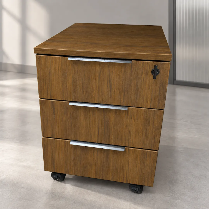 Cajonera 3 cajones con ruedas y cerradura para oficina | Laoficinaonline