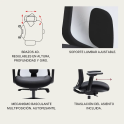 Silla ergonómica Lucerna malla transparente | Laoficinaonline