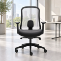 Silla ergonómica Lucerna malla transparente | Laoficinaonline