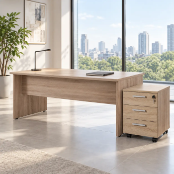 Pack mesa oficina 160x80 y cajonera | Laoficinaonline