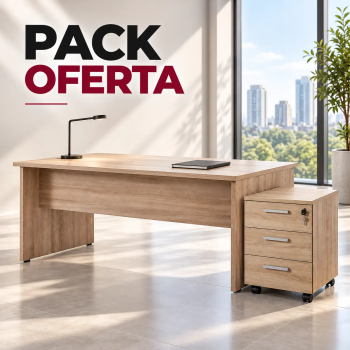 Pack mesa oficina 160x80 y cajonera | Laoficinaonline