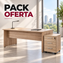Pack mesa oficina 160x80 y cajonera | Laoficinaonline