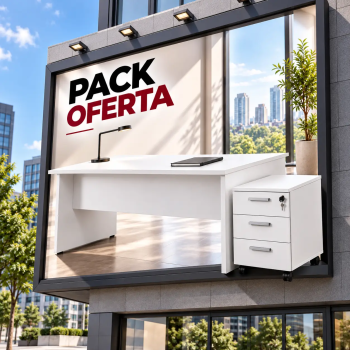 Pack oferta black friday muebles de oficina mesa y cajonera