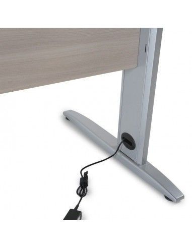 detalle pasacables interior pata mesa oficina Aneto de JGorbe detalle pasacables interior pata mesa oficina Aneto de JGorbe