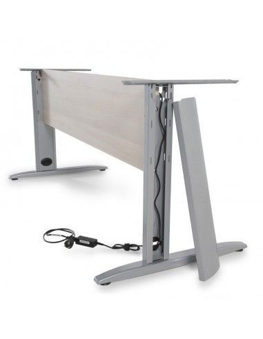detalle pata metálica desmontada pasacables interior mesa aneto de JGorbe detalle pata metálica desmontada pasacables interior mesa aneto de JGorbe