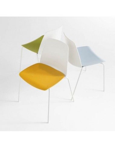 Sillas confidente blancas Unnia de Inclass