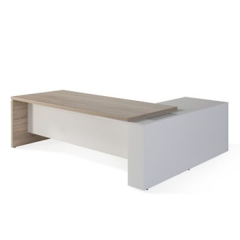 Mesa despacho G3 Premium de JGorbe en olmo y blanco