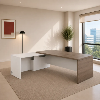 Mesa despacho G3 Premium de JGorbe en olmo y blanco