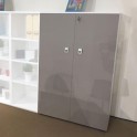 Armario oficina con puertas serie G3 de jgorbe en blanco y arena