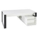 Mesa despacho con mueble auxiliar serie Omega de JGorbe en blanco