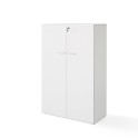 Armario oficina con puertas, cerradura y estantes de JGorbe en blanco