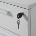 detalle llaves y cerradura de la cajonera