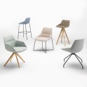 Sillas confidente con brazos Dunas XS de Inclass