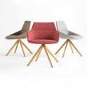 Sillas confidente Dunas XS de Inclass con base madera