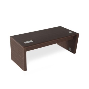 Mesa despacho serie Líder de JGorbe en nogal oscuro