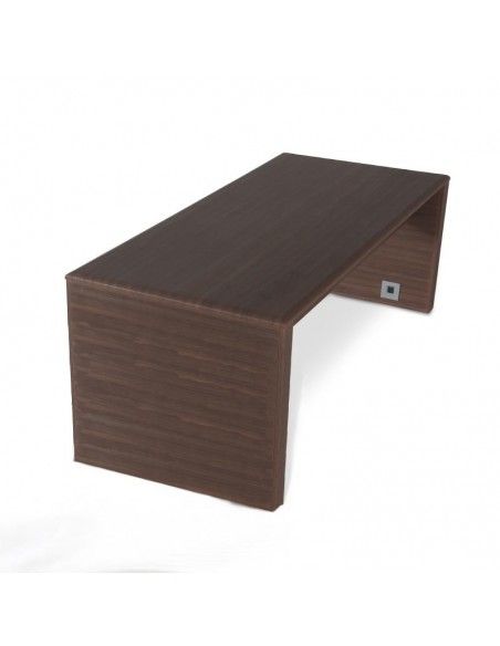 Mesa despacho serie Líder de JGorbe en nogal oscuro