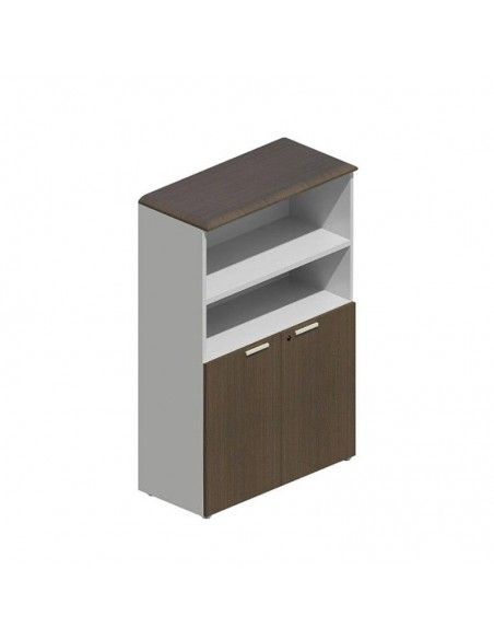 Armario de madera con puertas bajas y estantes benelux y lider jgorbe