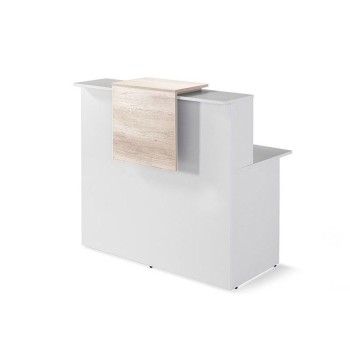 Panel decorativo mostrador recepcion Basic de JGorbe en acacia