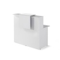 Panel decorativo mostrador recepcion blanco serie Basic de JGorbe