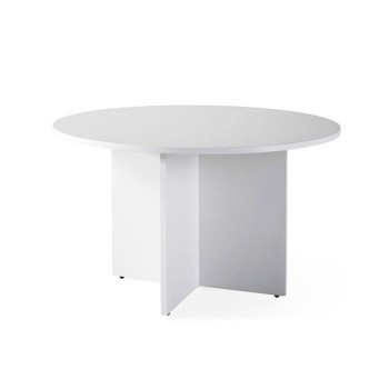 Mesa de reuniones redonda de JGorbe en gris claro