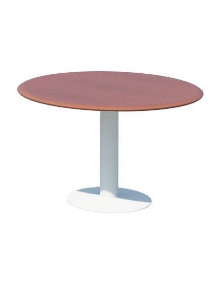 Mesa de reuniones redonda Benelux de JGorbe en olmo oscuro