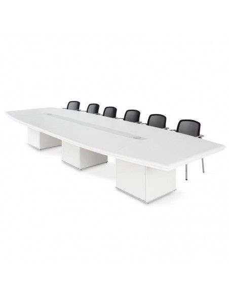 Mesa de reuniones ovalada Líder de JGorbe en blanco Mesa de reuniones ovalada Líder de JGorbe en blanco