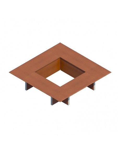 Mesa de reuniones de JGorbe en olmo oscuro