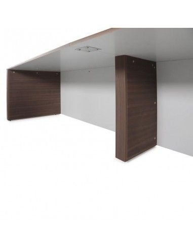 Estructura de la mesa de ponencias JGorbe en nogal oscuro